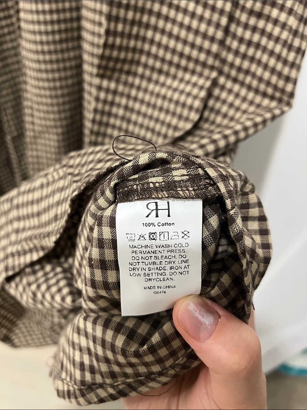Rihoas NWT Brown Plaid Button Down Pleated Midi Dress S - Picture 14 of 14